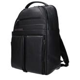 Piquadro Black Leather Backpack